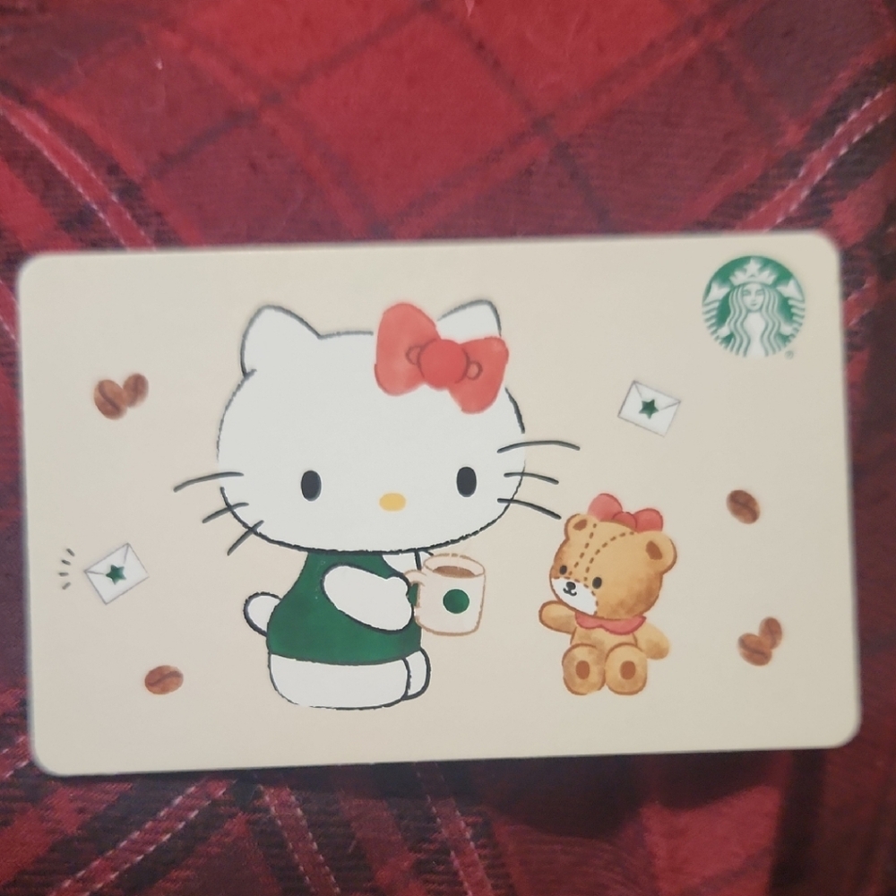 Starbucks Gift Card with Hello Kitty and Teddy Design **Empty**